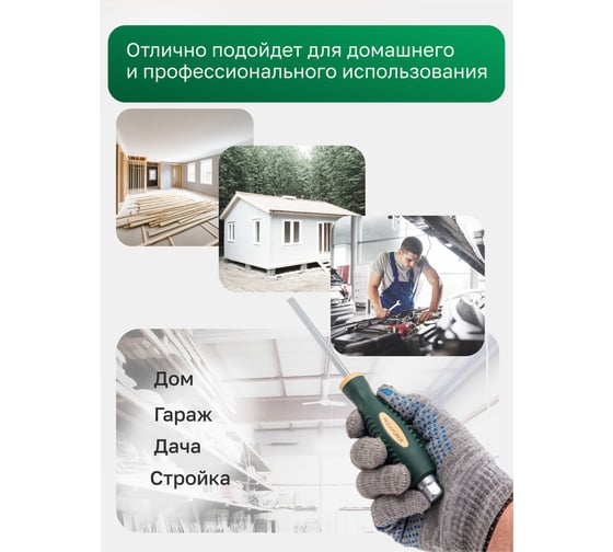 Набор отверток магнитных Rockforce 6 предметов (SL:5.5х40,6.5х100мм; PH:1х40,2х150мм; силовые: SL6.5х150, РН2х100мм)в блистере RF-7006B(60405)