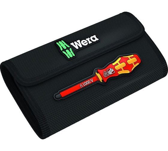 Набор насадок с отвёрткой-битодержателем WERA Kraftform Kompakt VDE 7 Universal 1 Tool Finder 7 предметов WE-006600