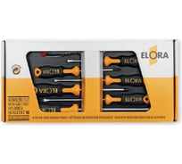 Набор отверток ELORA 7 пр, 5 прямые, 2 крестовые 583 S7-K-1