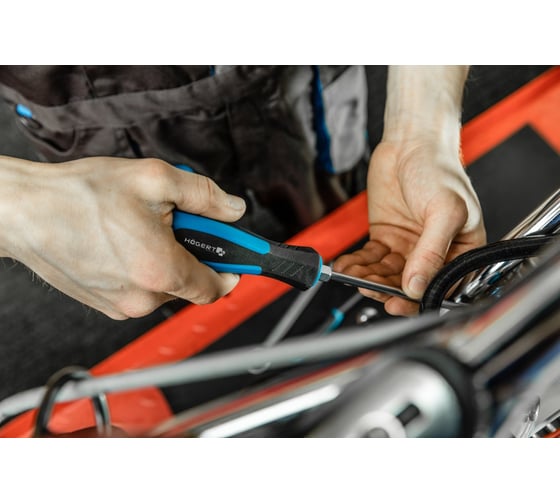 HOEGERT TECHNIK Отвертка с прямым шлицем PH2 125 мм, ударная CrV HT1S072 17779930