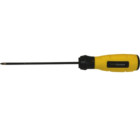 Крестовая отвертка Hanskonner 1x100 алмазный наконечник, твердость 59 HRC, S2, HK1040-16-PH1-100