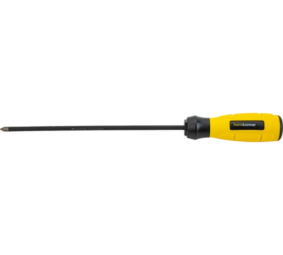 Крестовая отвертка Hanskonner 1x200 алмазный наконечник, твердость 59 HRC, S2, HK1040-16-PH1-200 1