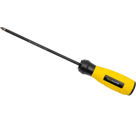 Крестовая отвертка Hanskonner 1x150 алмазный наконечник, твердость 59 HRC, S2, HK1040-16-PH1-150