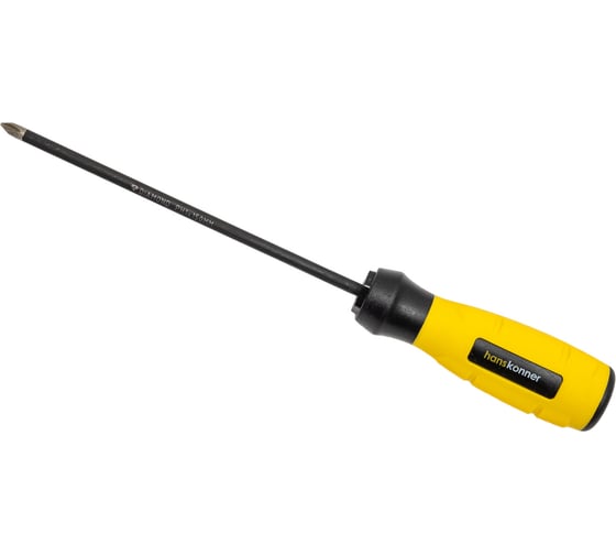 Крестовая отвертка Hanskonner 1x150 алмазный наконечник, твердость 59 HRC, S2, HK1040-16-PH1-150