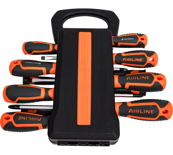 Набор отвёрток, бит и головок Airline 44 пр. холдер (SL, PH, PZ, HEX, TORX) блистер ATAU044