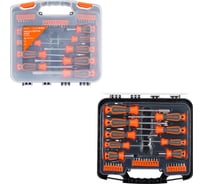 Набор отвёрток и бит AIRLINE 33 предмета (SL, PH, PZ, HEX, TORX, SQUARE) пластиковый кейс ATAU041