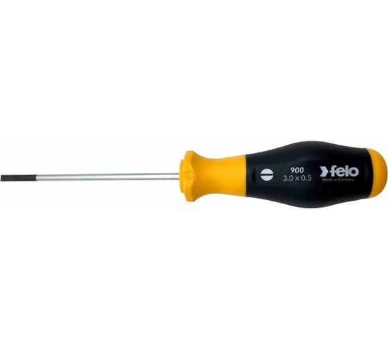 Шлицевая отвертка Felo SL3,0x0,5x80 90003210