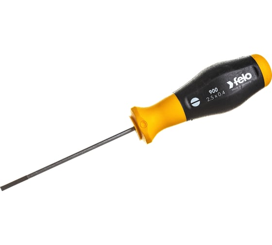 Шлицевая отвертка Felo SL2,5x0,4x75 90002210 1