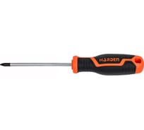 Отвертка профессиональная Harden серии Джет CRV PZ1х100 мм 550237