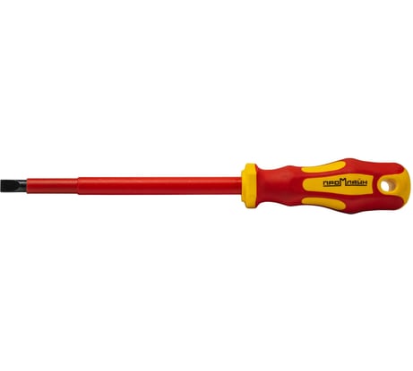 Отвертка диэлектрическая Промлайн с прямым шлицем 8,0х150мм, до1000В, ПЛ022010880_z025