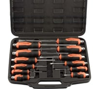 Набор отверток Автоdело 12 предметов, сквозных с шестигранником под ключ (кейс) 30870 17094