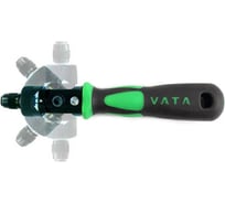 Отвертка трещоточная поворотная под биты VATA 72 зуба 9246005
