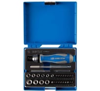 Набор вставок (бит) KING TONY 1/4, PH, PZ, Hex, Torx, Slotted, 39 предметов 2539MRV04