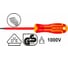 Диэлектрическая плоская отвертка INGCO SL4x100 мм HISD814100 2