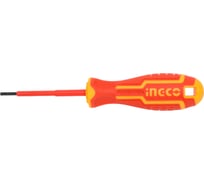 Диэлектрическая плоская отвертка INGCO SL3x75 мм HISD813075