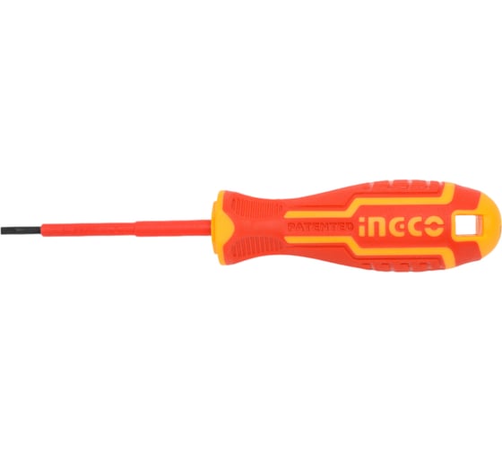 Диэлектрическая плоская отвертка INGCO SL3x75 мм HISD813075