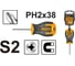 Крестовая отвертка INGCO PH2x38 мм S2 HS68PH2038 2