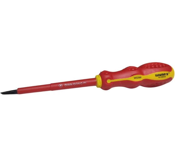 Отвертка шлицевая диэлектрическая WYNNS 4_100 W0299G/ Tools 00000019861
