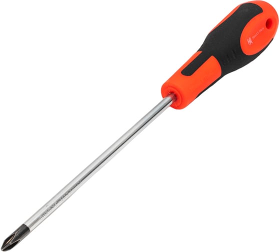 Отвертка с крестообразным шлицем HorsAY Hard STANDARD, CrV, РН2х150 0401-055