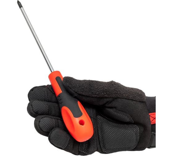 Отвертка с крестообразным шлицем HorsAY Hard STANDARD, CrV, РН2х150 0401-055