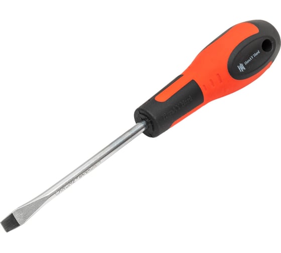 Отвертка с плоским шлицем HorsAY Hard STANDARD, CrV, SL 6х100 0401-065