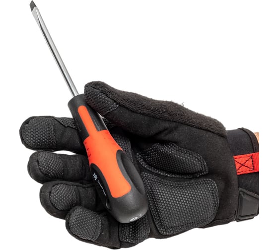 Отвертка с плоским шлицем HorsAY Hard STANDARD, CrV, SL 6х100 0401-065