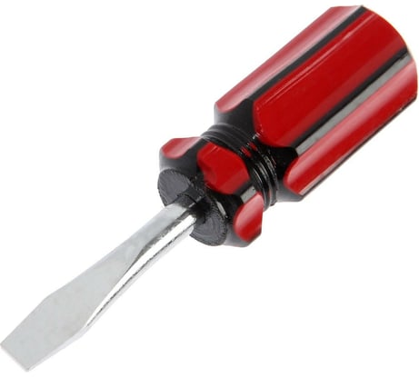 Шлицевая отвертка LOM пластиковая рукоятка, SL6 х 38 мм 1858754