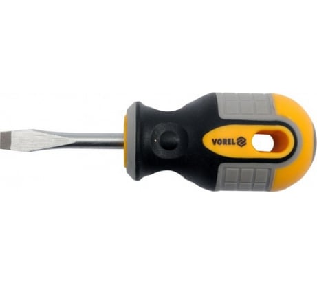 Шлицевая отвёртка VOREL 5x38мм CrV 60915