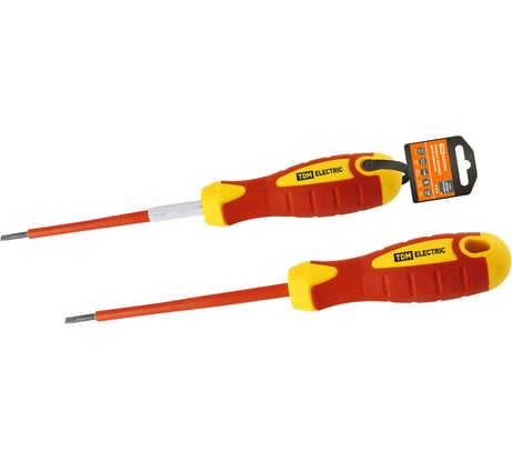 Шлицевая отвертка TDM ELECTRIC серия ЭкспертЭлектрик тип SL5x125 диэлектрическая SQ1007-0103