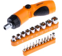 Отвертка с насадками TDM ELECTRIC Алмаз, с реверсивно-рычажной рукояткой, №2, 21 предмет SQ1019-0202