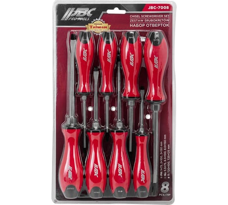 Отвертки JBC набор 8 предметов JBC-7008(64826)