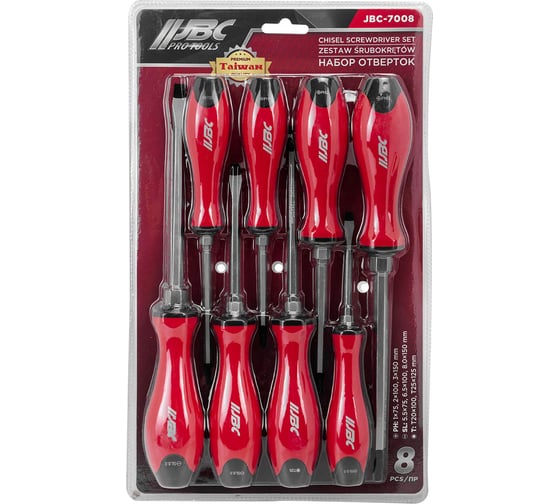Отвертки JBC набор 8 предметов JBC-7008(64826) 1