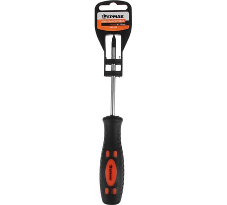 Отвертка с прорезиненной ручкой ЕРМАК PH2 6х100мм 651-110