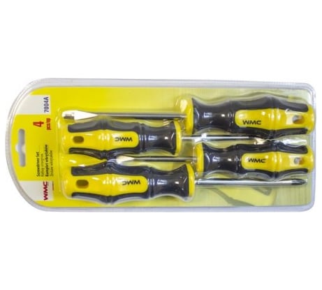 Набор отверток WMC TOOLS 4 пр, в блистере WMC-7004A(50008)