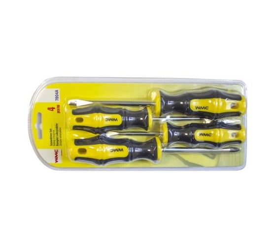 Набор отверток WMC TOOLS 4 пр, в блистере WMC-7004A(50008)