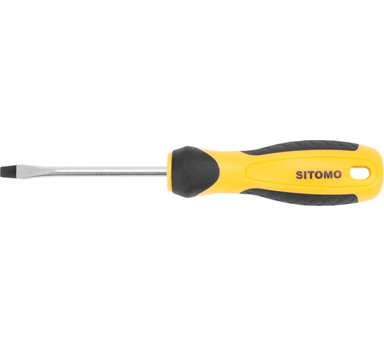 Шлицевая отвертка SITOMO SL 5х75, 170 мм, CrV SIT 856482