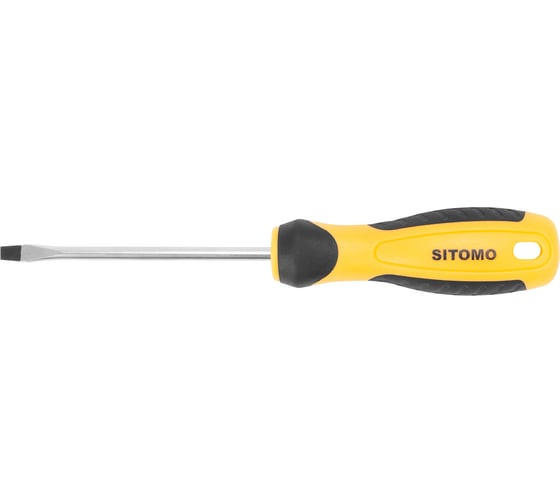 Шлицевая отвертка SITOMO SL 4х75, 155 мм, CrV SIT 856480