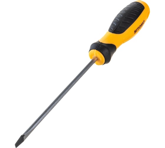 Шлицевая отвертка SITOMO SL 4х100, 180 мм, CrV SIT 856483