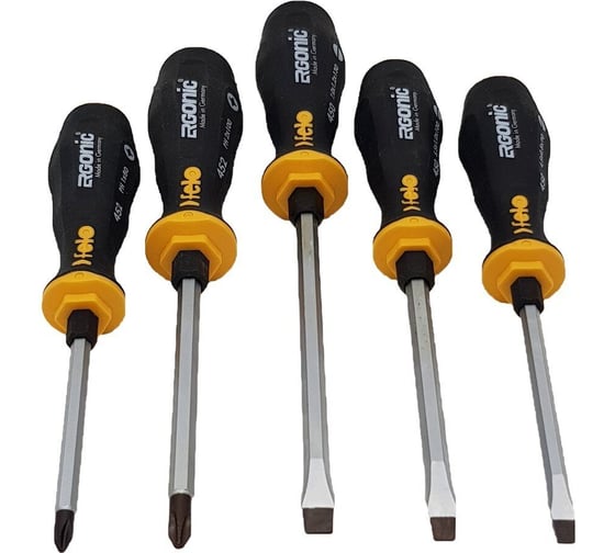 Набор ударных отверток Felo Ergonic SL/PH, 5 штук 45095248