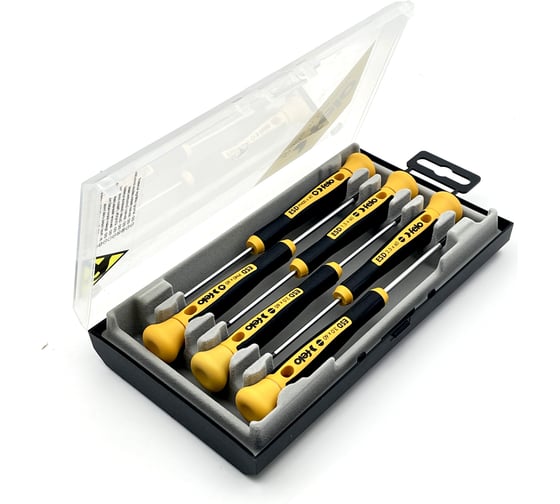 Набор отверток для точных работ Felo ESD Safe, SL/PH 6 штук 25096166