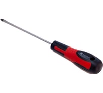 Отвертка с плоским шлицем HorsAY Hard STANDARD, CrV, двухкомпонентная рукоятка,  SL 4х125 0401-062