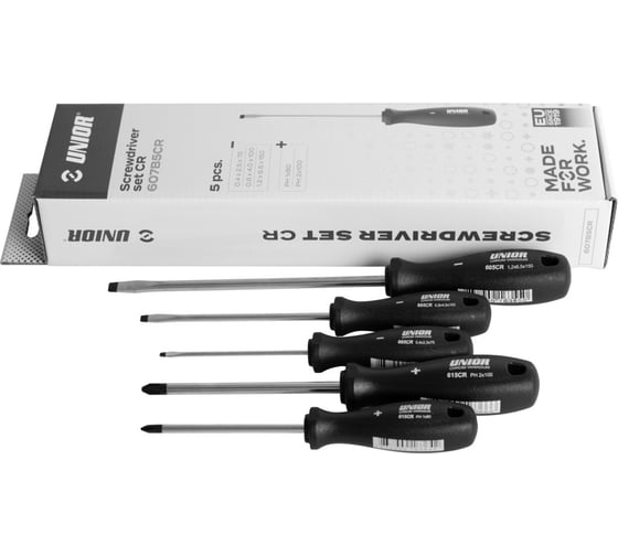 Набор отвёрток Unior 5 предметов 3838909170213 1