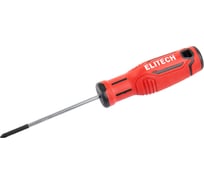 Отвертка Elitech PZ0x75мм 211301 207147