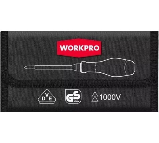 Набор отверток WORKPRO изолированных, 12 шт WP341018