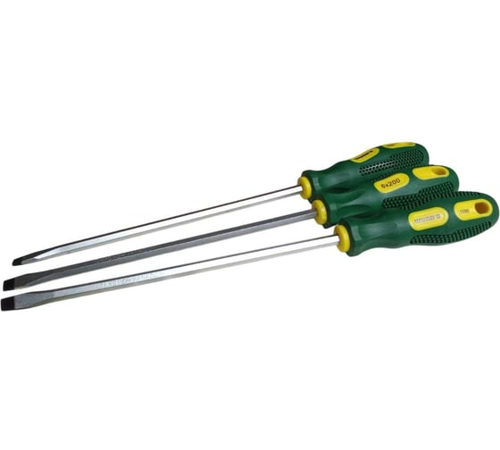 Отвертка шлицевая с усилителем под ключ Tools WYNNS 3шт, 200_6,0 W0398L-(3) 00000018000
