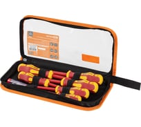 Набор диэлектрических отверток TDM ELECTRIC №2, тканевый пенал, 7 предметов, 1000 В, «ПрофиЭлектрик» TDM ELECTRIC SQ1017-1202