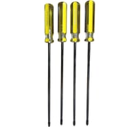 Отвертка крестовая WYNNS 200_6,0 №2 4шт, W0397E+(4) 00000017989