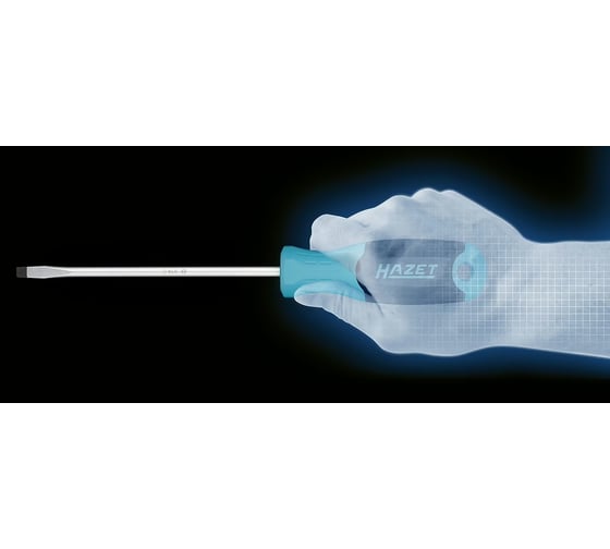 Отвертка HAZET 803-25 Trinamic для плоского шлица, длина 75мм, шлиц 2,5*0,4мм 803-25
