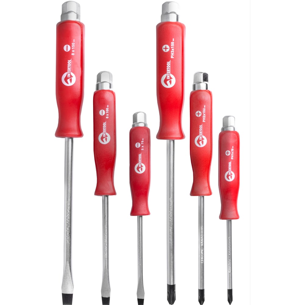 Набор ударных отверток INTERTOOL 6шт HT-0403 - выгодная цена, отзывы ...