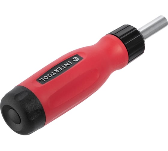 Реверсивная отвертка с комплектом насадок INTERTOOL 12ед VT-1003
